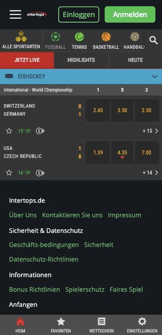Intertops App .